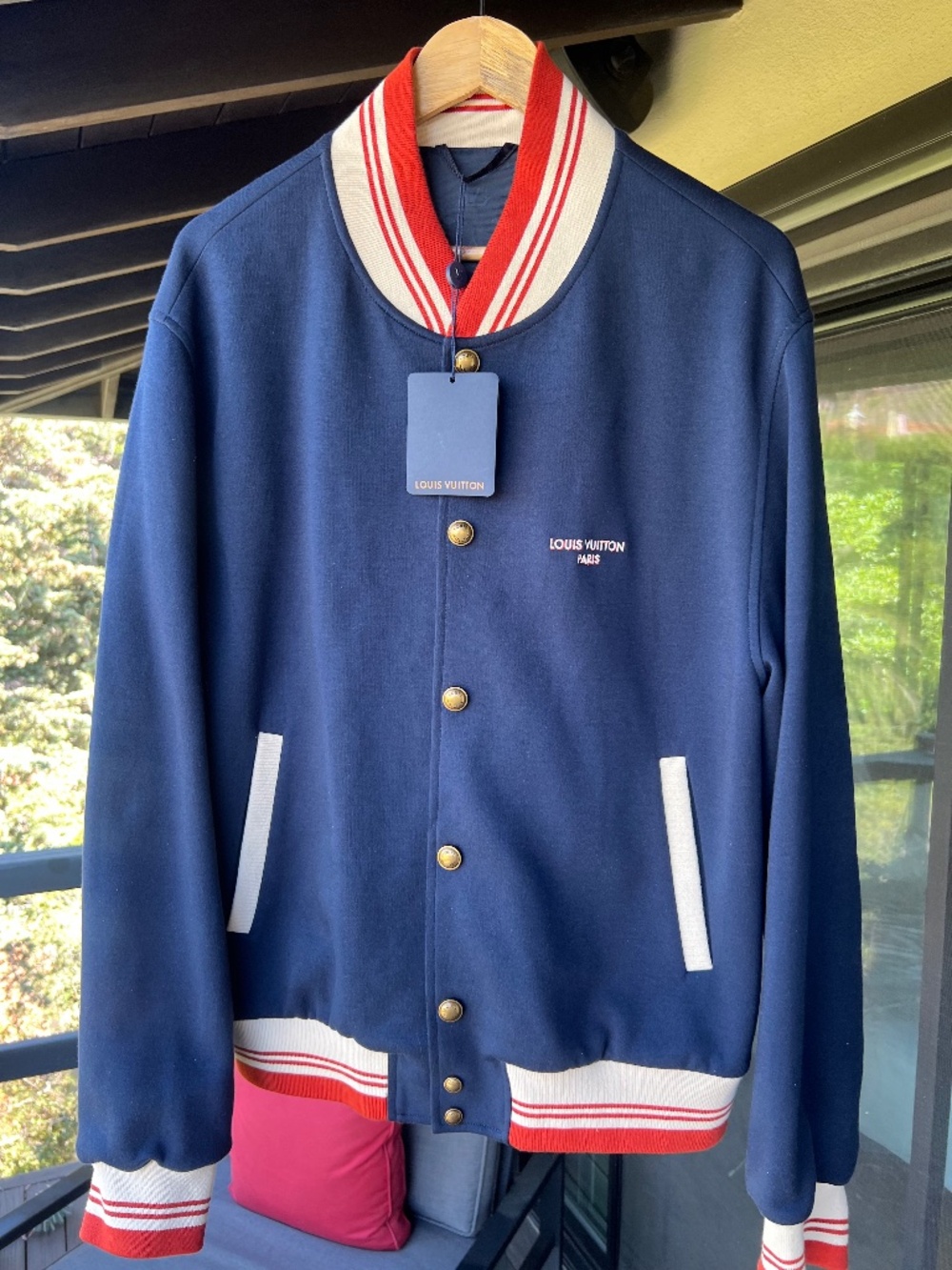 Louis Vuitton elegant varsity jacket